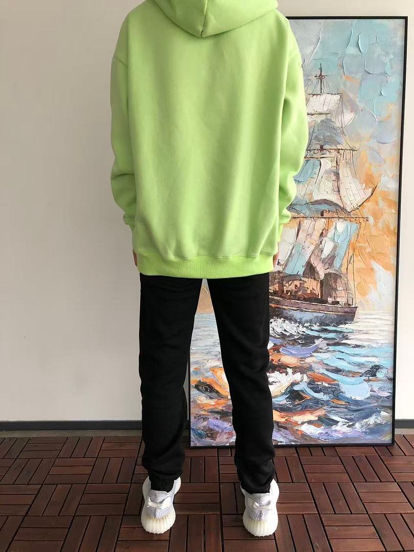 Sp5der fleece hoodie side view