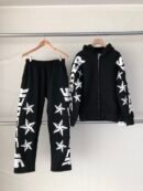 Sp5der fleece tracksuit set - front view (1/39)
