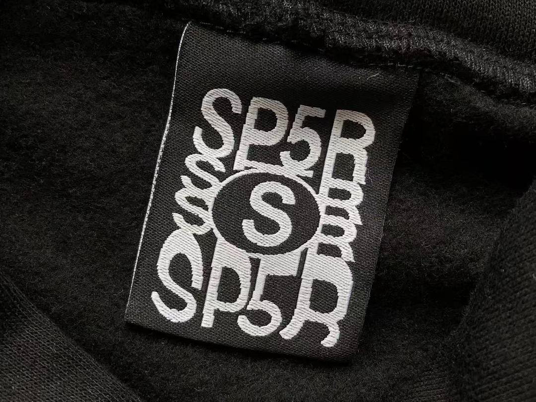 Sp5der fleece tracksuit set fabric texture (photo 19/40)