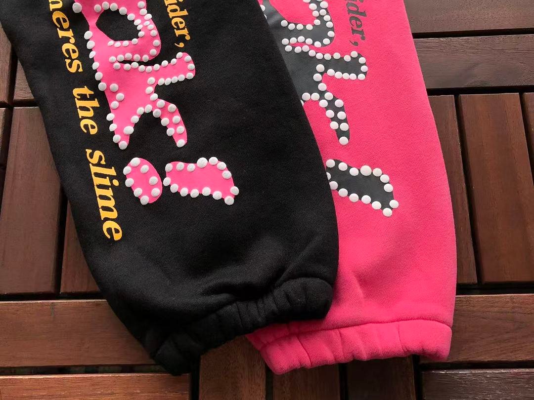 Sp5der fleece tracksuit set logo detail (photo 54/148)