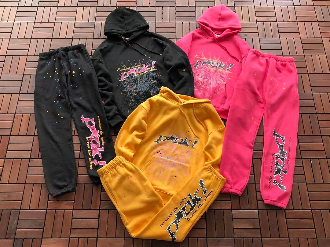 Sp5der fleece tracksuit set back view (photo 134/148)