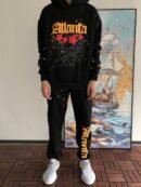 Sp5der fleece tracksuit set - front view (1/6)
