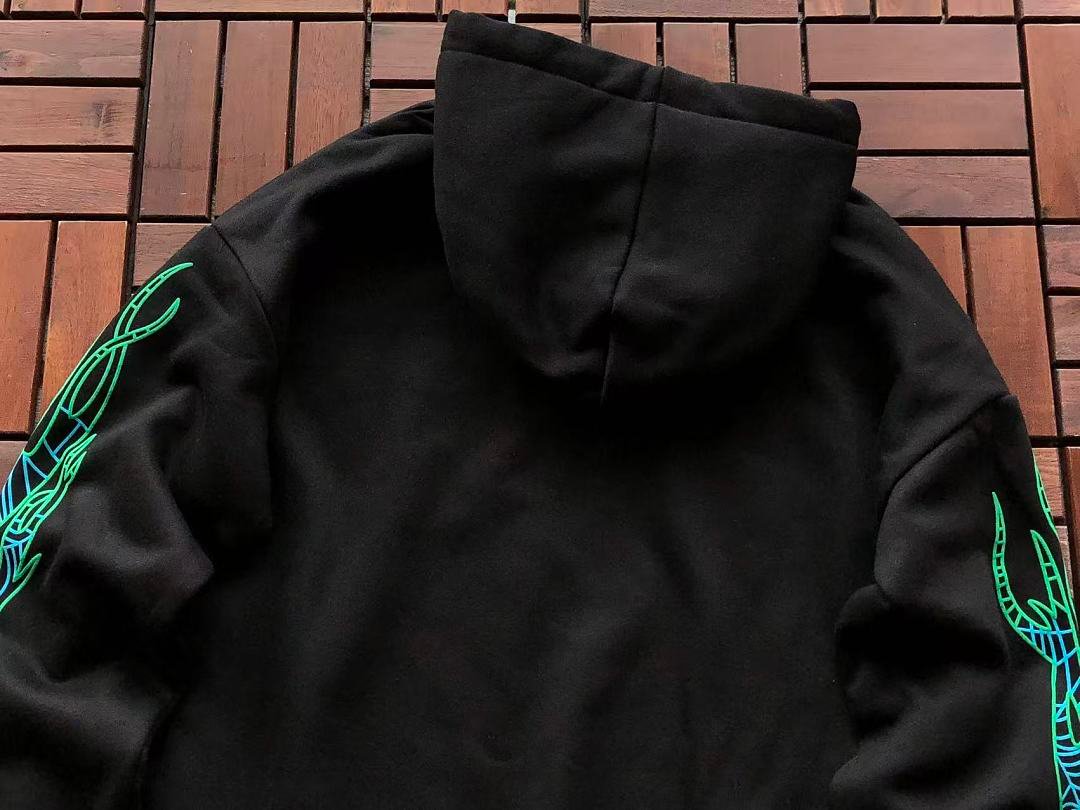 Sp5der fleece tracksuit set fabric texture (photo 19/98)