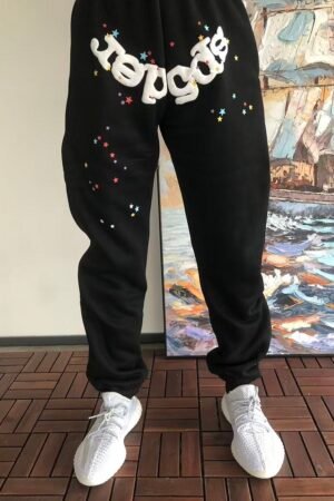 Sp5der fleece sweatpants - front view (1/18)