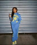 Sp5der fleece tracksuit set - front view (1/6)