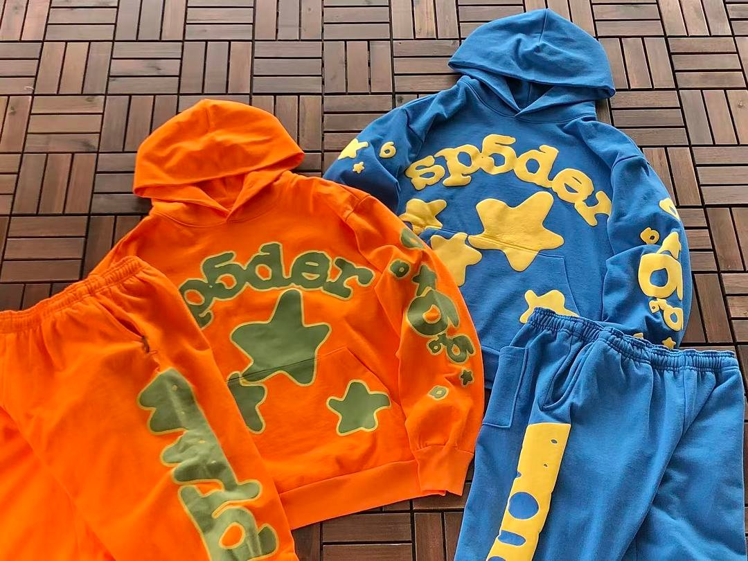 Sp5der fleece tracksuit set additional angle (photo 9/52)