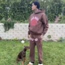Sp5der fleece tracksuit set - front view (1/42)