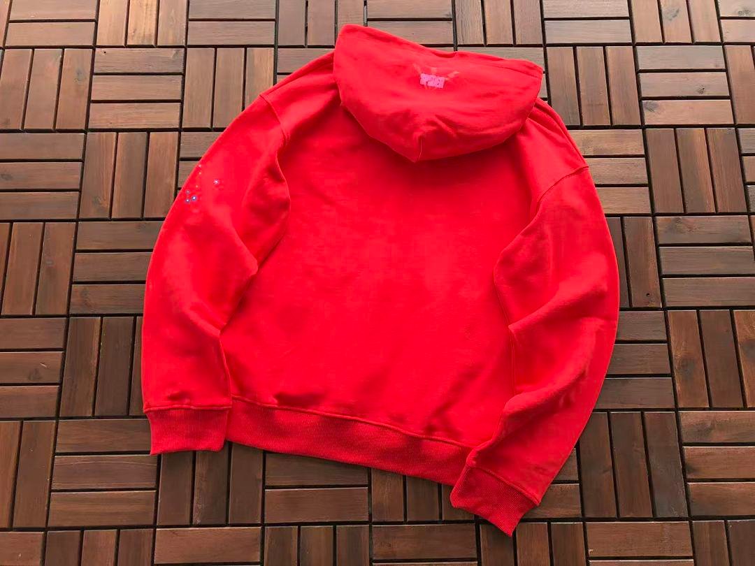 Sp5der hoodie detail close-up (photo 16/22)
