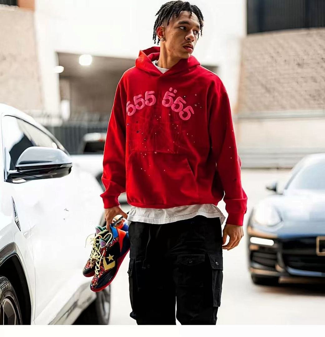 Sp5der hoodie logo detail (photo 18/22)