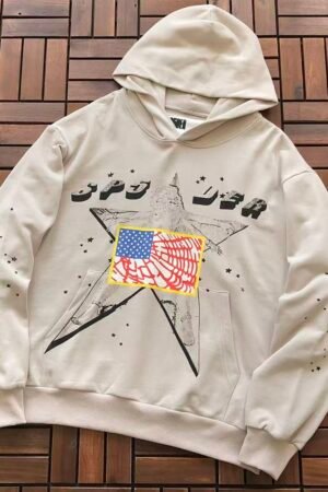 Sp5der hoodie - model wearing (23/23)