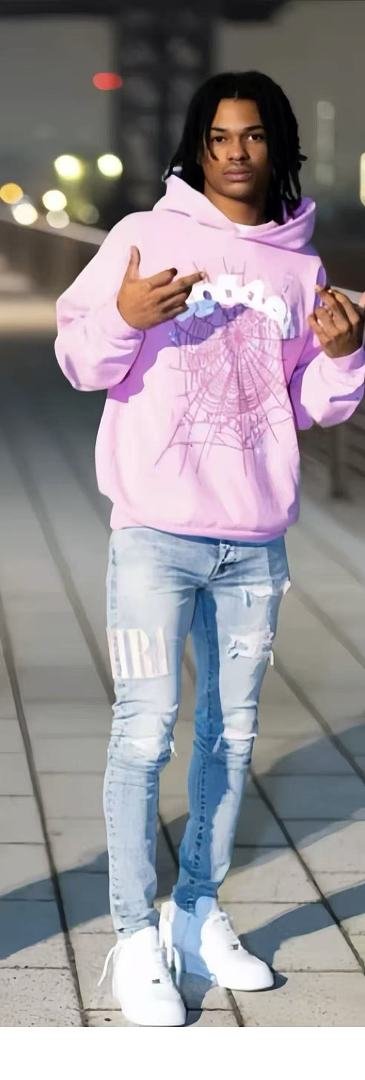 Sp5der hoodie logo detail (photo 6/23)