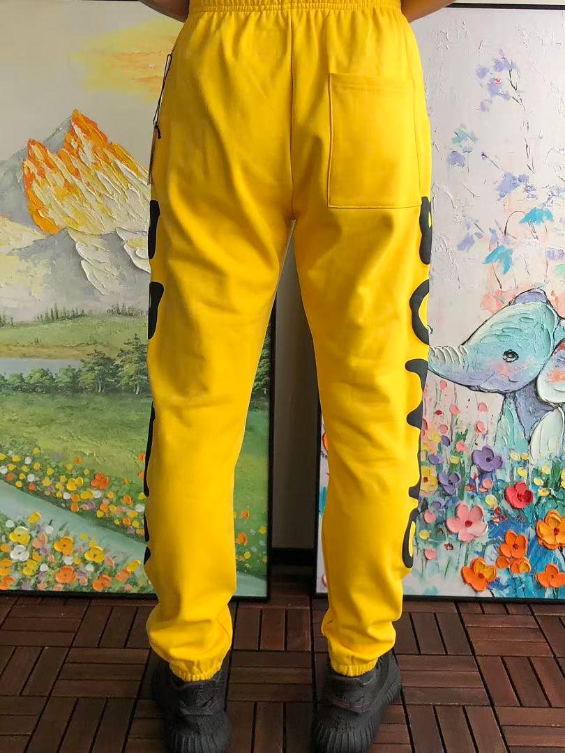 Sp5der sweatpants side view