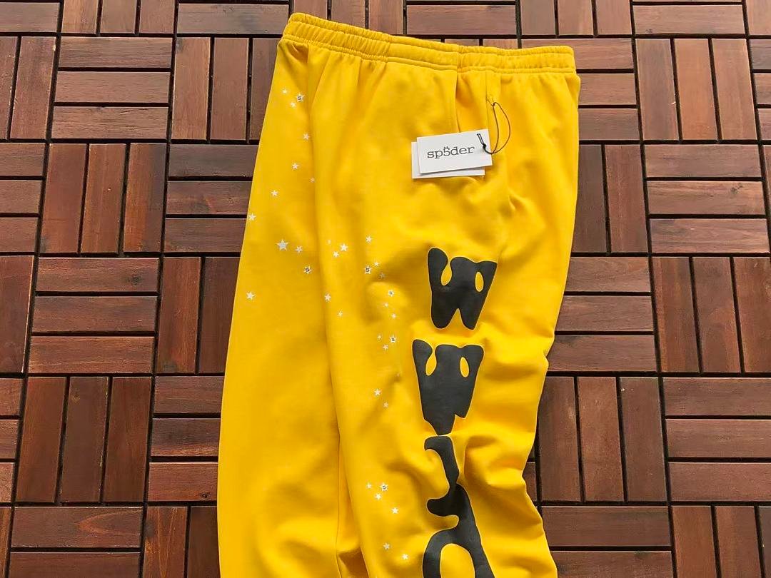 Sp5der sweatpants logo detail (photo 6/25)