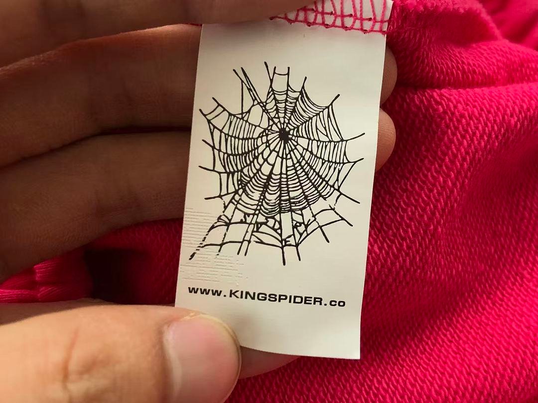 Sp5der sweatpants logo detail (photo 18/22)
