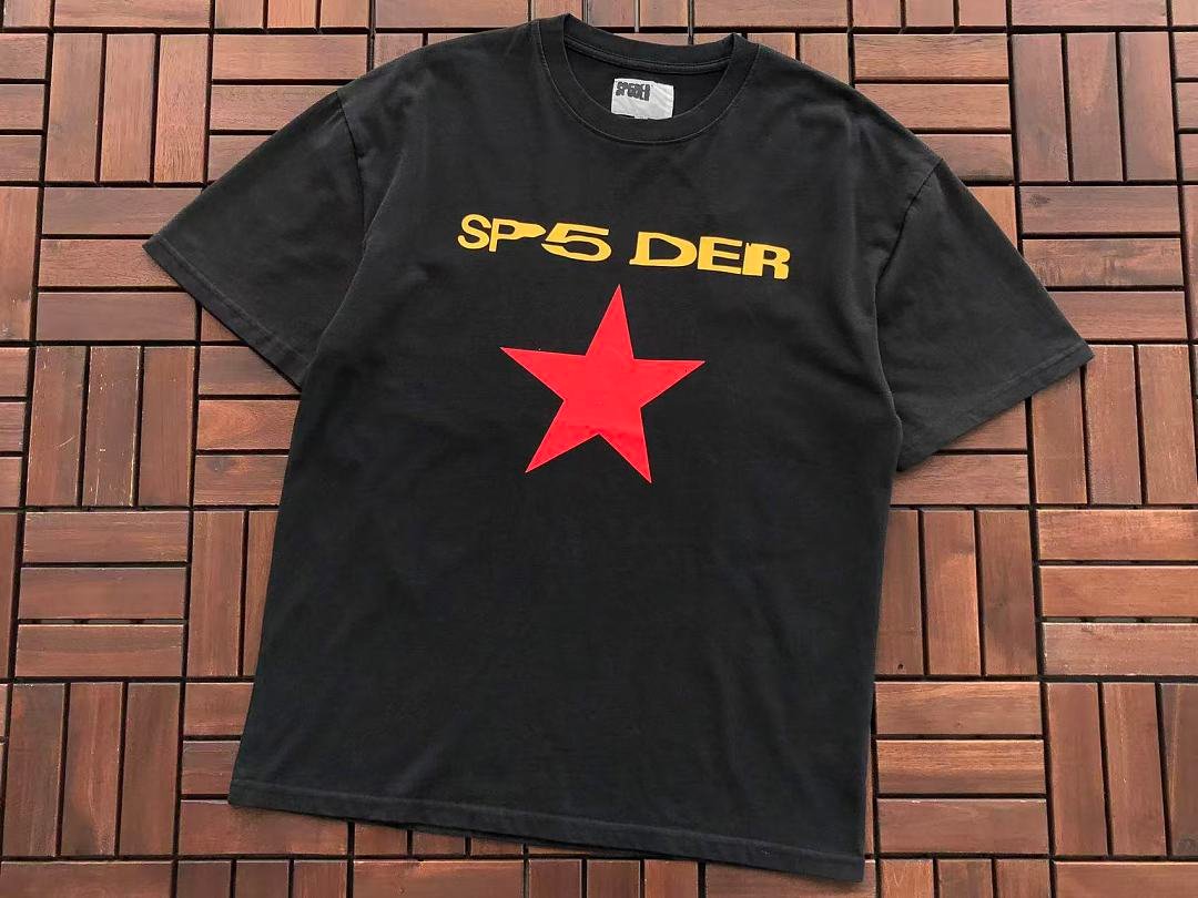 Sp5der t-shirt logo detail (photo 6/21)