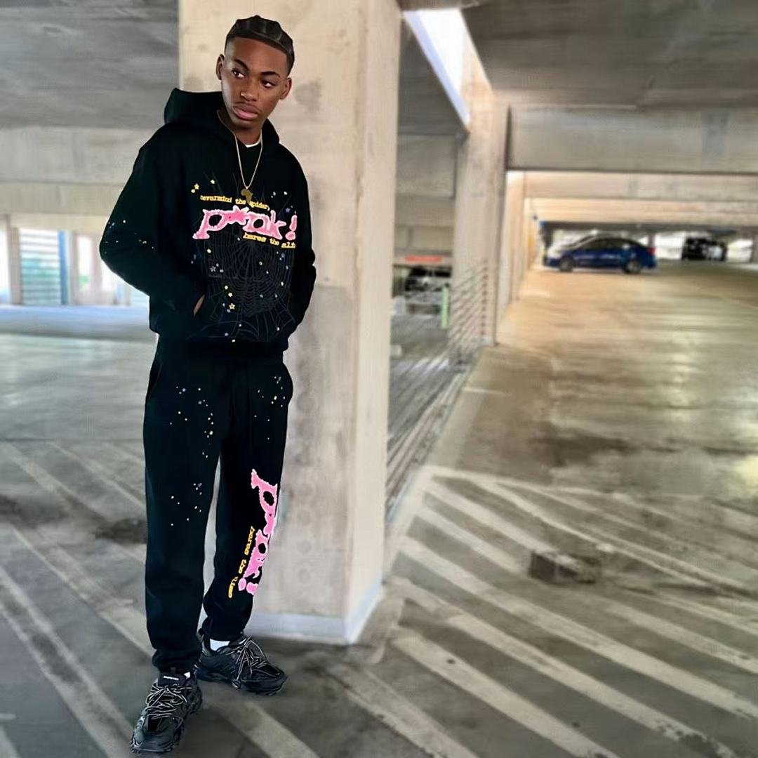 Sp5der tracksuit set flat lay (photo 48/100)
