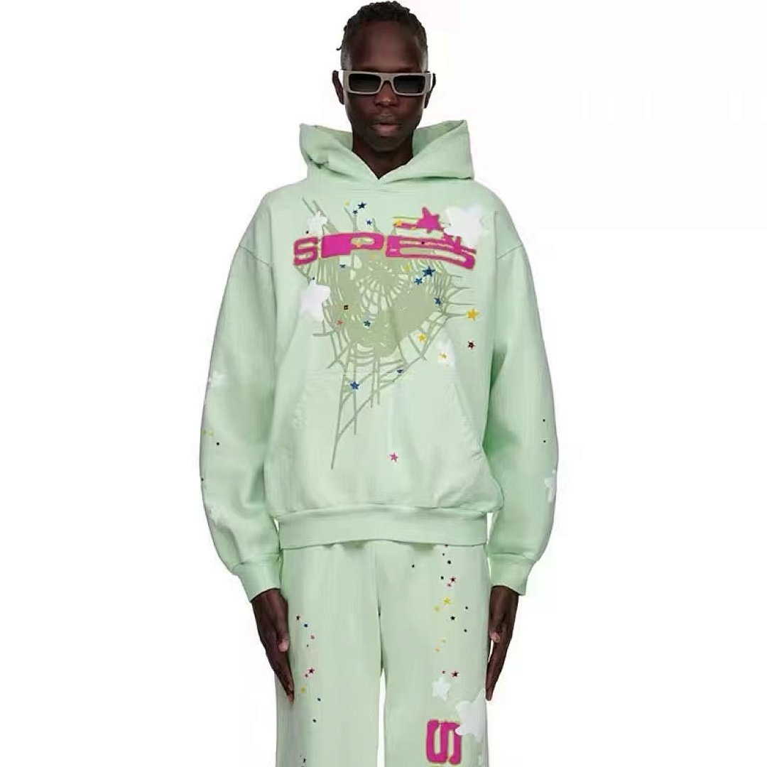 Sp5der tracksuit set back view