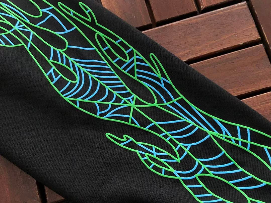 Sp5der tracksuit set detail close-up (photo 16/41)