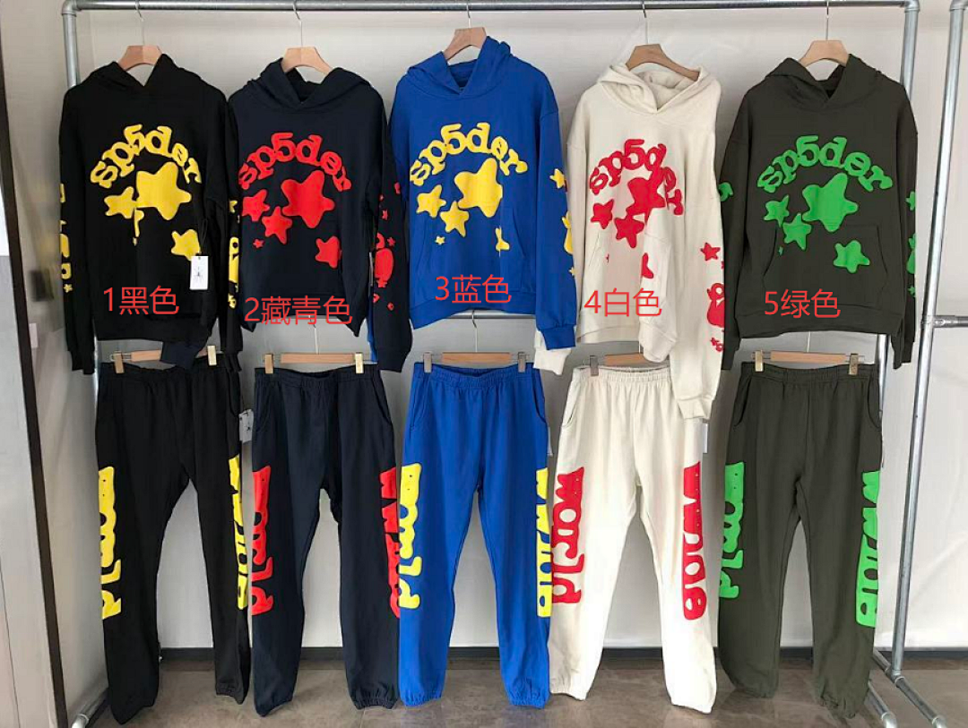 Sp5der tracksuit set back view (photo 62/63)