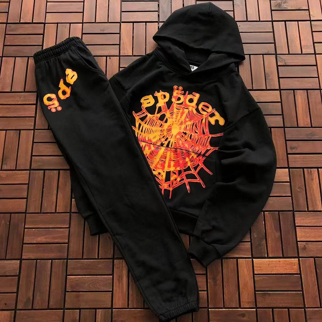 Sp5der tracksuit set flat lay (photo 24/35)