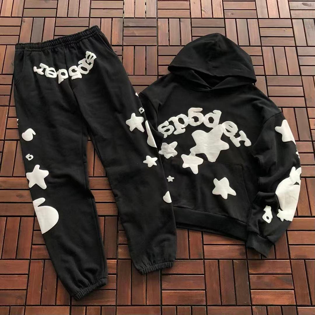 Sp5der tracksuit set logo detail (photo 42/42)