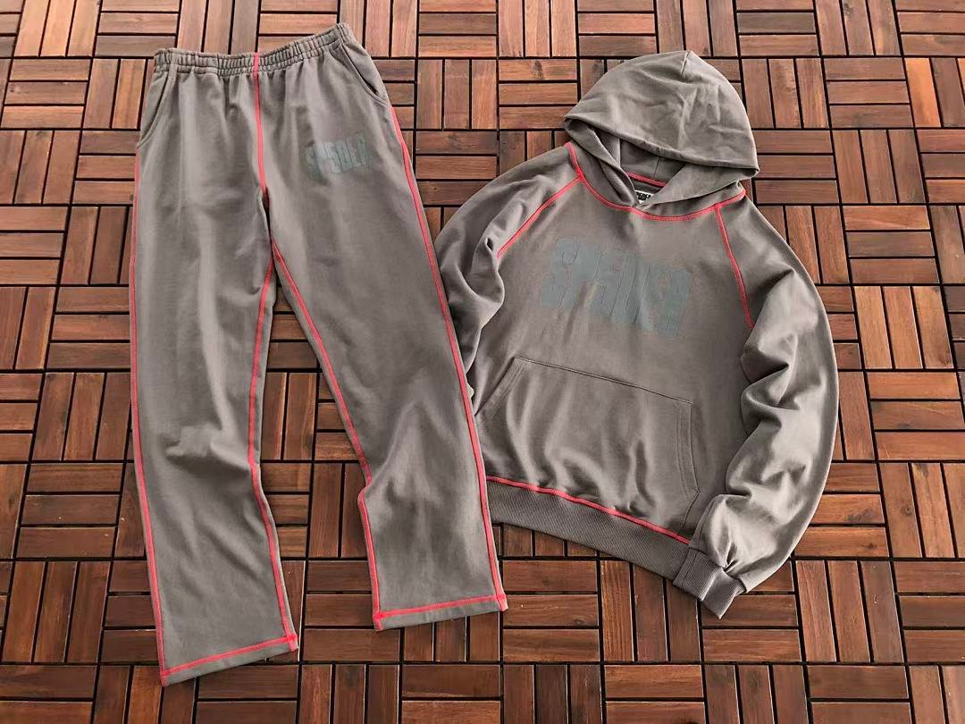 Sp5der tracksuit set fabric texture (photo 7/40)